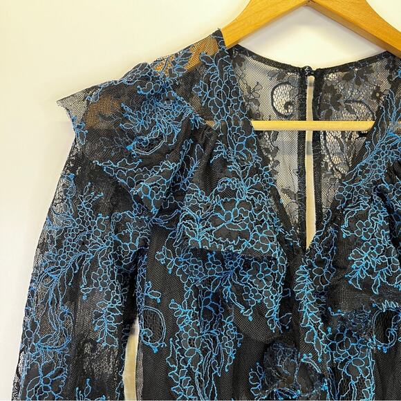 Three Floor Boss Lady Crepe jumpsuit blue black - 0 - Picture 4 of 11